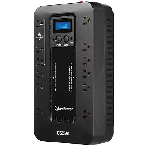 CyberPower EC850LCD Ecologic Series Uninterruptible Power Supply