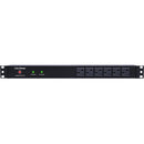 CyberPower Rackbar Surge Protector:1800 J/120 V/NEMA 5-20P TwistLock Plug/18 NEMA 5-20R(6 Front,12 Rear)1U/15"C
