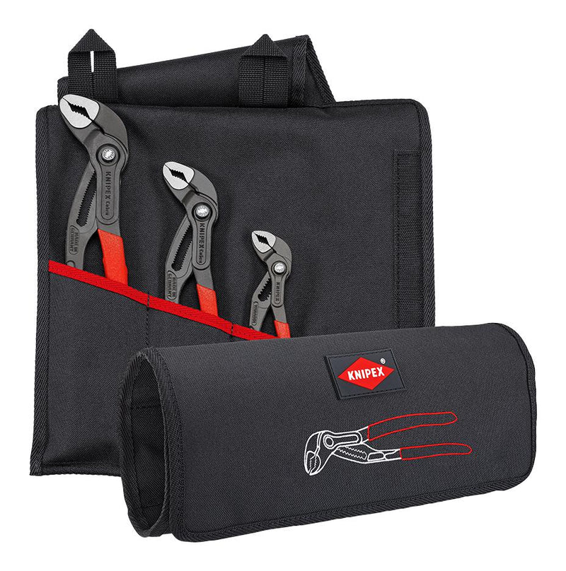 Knipex 00 19 55 S9 00 S9 Pliers Set 3 Piece Tool Roll Size L 150 mm 250 300 Cobra Wrench