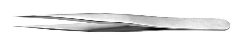 IDEAL-TEK 3.TA Tweezer, Precision, Straight, Pointed, Titanium, 120 mm