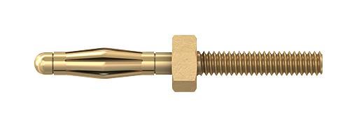 Staubli 22.1100 22.1100 Banana Test Connector 2mm Plug 25 A Gold Plated Contacts