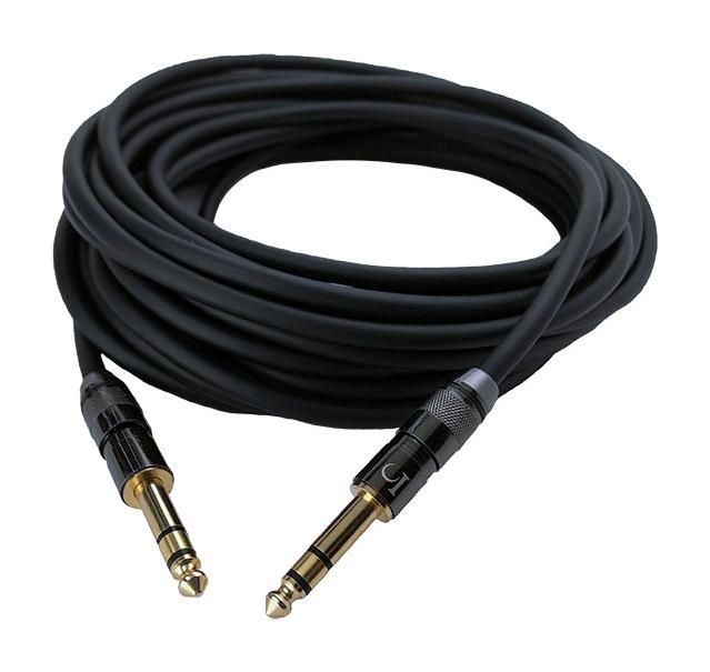 IO Audio Technologies IO-BP176003-T3MBK Cable Assy 1/4" Stereo PLUG-PLUG 3FT