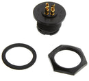 SWITCHCRAFT/CONXALL 4382-4SG-300 Circular Connector 4POS Rcpt Panel