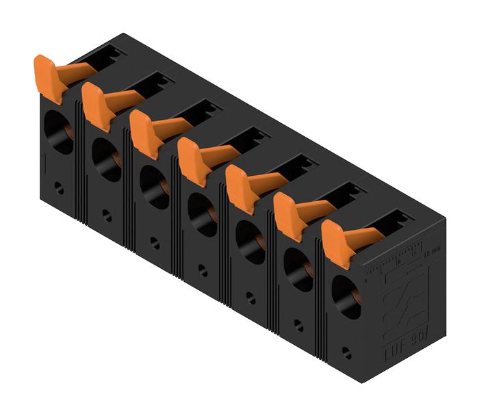 Weidmuller 2492050000 Wire-To-Board Terminal Block 15 mm 7 Ways 18 AWG 4 16 mm&sup2; Push In