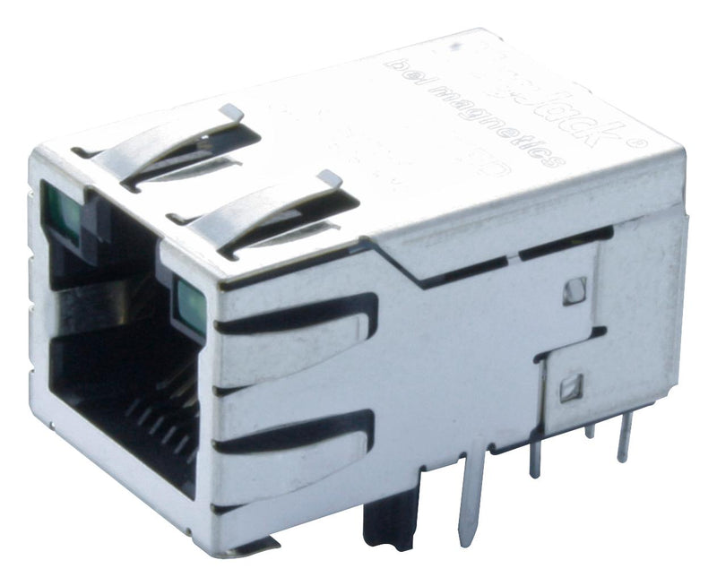 BEL Magnetic Solutions SI-50170-F Modular Connector RJ45 Jack 1 x (Port) 8P8C Cat5 Through Hole Mount