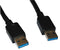 VIDEK 2560A-1 USB Cable, USB Type A Plug, USB Type A Plug, 1 m, 3.28 ft, USB 3.0, Black