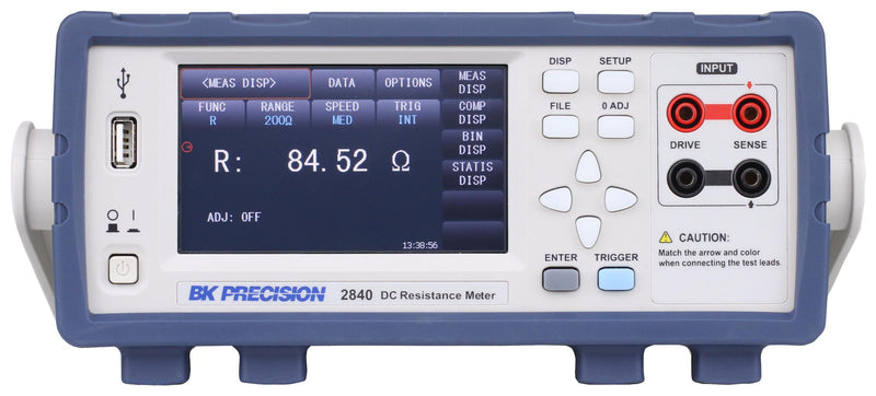 B&K Precision BK2840 Ohmmeter 4-Wire 1&micro;ohm to 20kohm 1 ?ohm A 0.1% 89 mm