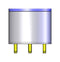 Amphenol SGX Sensortech EC4-250-NO Electrochemical Sensor NO 250PPM TH