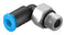 Festo QSML-M7-4 Pneumatic Fitting Push-In L-Fitting M7 14 bar 4 mm PBT (Polybutylene Terephthalate) Qsml