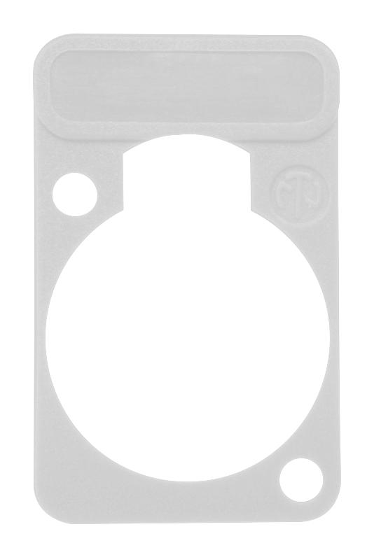 NEUTRIK DSS-WHITE Connector Accessory, White, Lettering Plate, Neutrik etherCON Series Connectors, etherCON Series