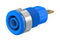 Staubli 23.3000-23 Banana Test Connector 4mm Jack Panel Mount 24 A 1 kV Gold Plated Contacts Blue