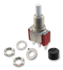 C&amp;K Components 8161SHZQE2 8161SHZQE2 Pushbutton Switch 8060 6.4 mm Spdt On-On Round Black