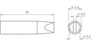 Weller RTM 036 S MS Soldering TIP Chisel 3.6MM