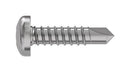 TR Fastenings 4.2 X 16 PUSTDX Z100 UNSERRATED DIN7504 4.2 Pustdx Unserrated DIN7504 PAN Head Screw Steel 4.2MM 16MM