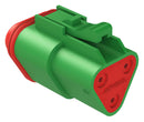 Amphenol SINE/TUCHEL AT06-3S-GRN Automotive Housing Plug 3POS 13A GRN