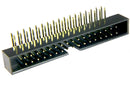 Multicomp PRO MP008648 Pin Header Wire-to-Board 2 mm Rows 34 Contacts Through Hole Right Angle MCP 2MM RA