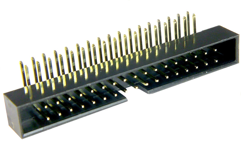 Multicomp PRO MP008648 Pin Header Wire-to-Board 2 mm Rows 34 Contacts Through Hole Right Angle MCP 2MM RA