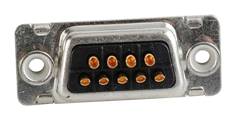 Amphenol Conec 164A10219X D Sub Connector Standard Receptacle 9 Contacts DE Solder Cup New