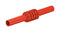 Staubli 66.9123-22 Test Accessory Insulated Banana Coupler 4MM RED 23AH8796