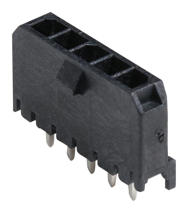 Molex 43650-0527 Pin Header Power 3 mm 1 Rows 5 Contacts Through Hole Straight Micro-Fit 3.0 43650