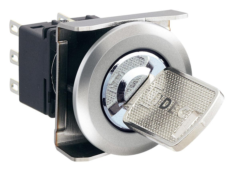 Idec LBW6MK-3ST2A KEY Operated SW Dpdt 0.1A 125V 45DEG