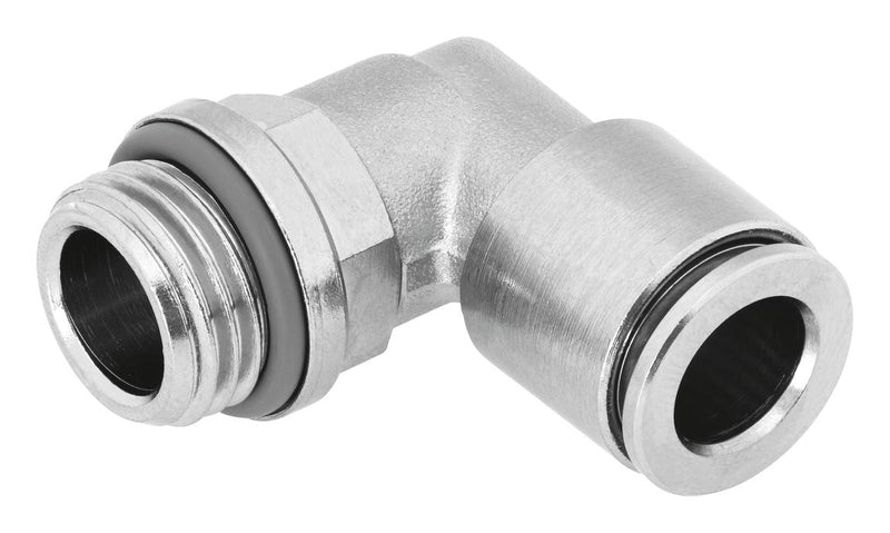 Festo NPQH-L-G38-Q10-P10 Pneumatic Fitting Push-In L-Fitting G3/8 20 bar 10 mm Brass Npqh