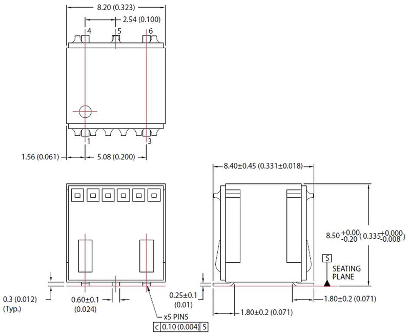 Murata Power Solutions MTU1S0505MC Isolated Surface Mount DC/DC Converter ITE 1:1 1 W Output 5 V 200 mA