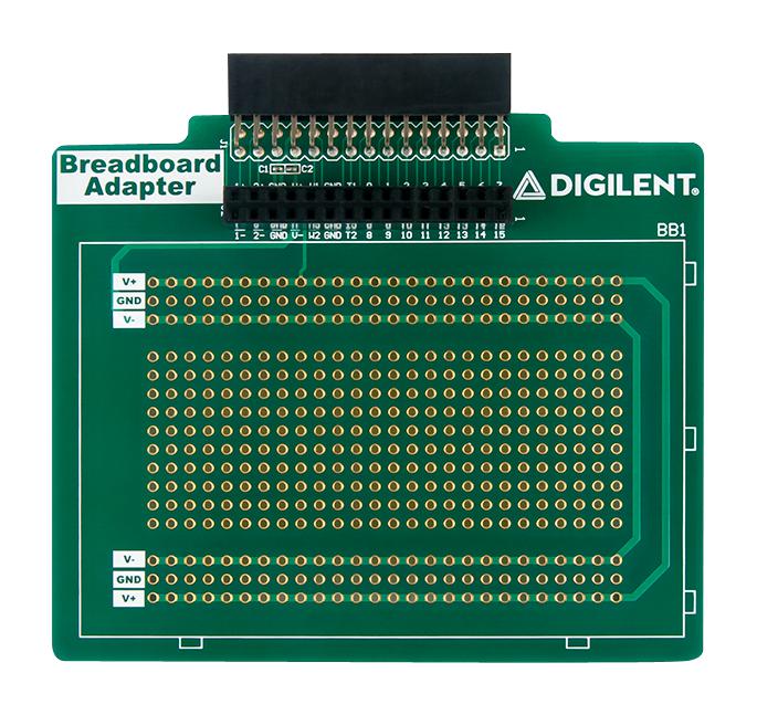 Digilent 410-361 Breadboard Adapter Board For Analog Discovery Tool 416 Connection Points