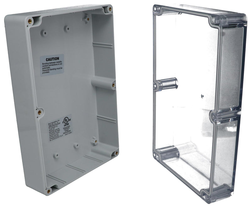 BUD Industries PN-1329-AC PN-1329-AC Enclosure Wall Mount PC GREY/CLEAR