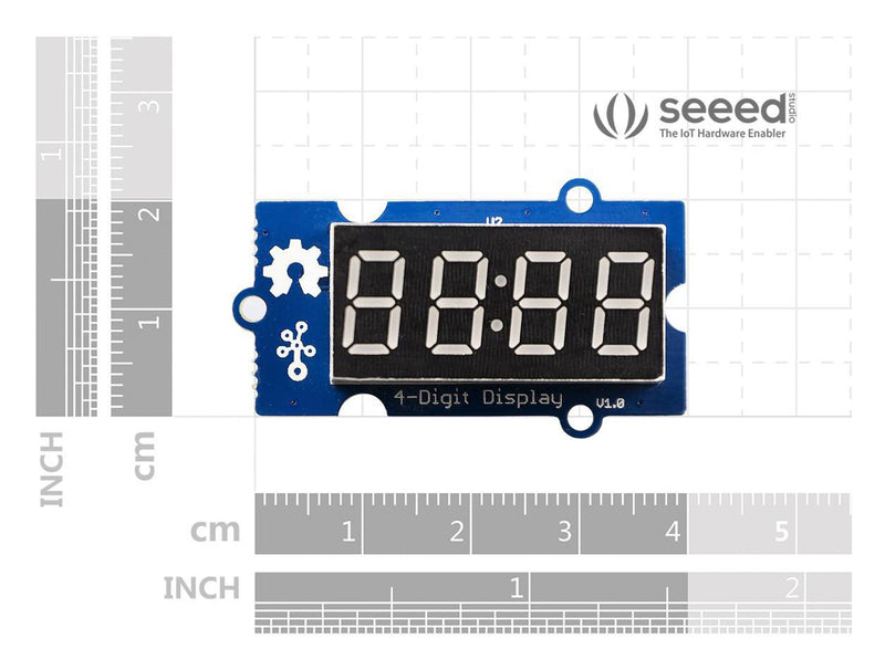 Seeed Studio 104030003 Arduino Board 4-DIGIT Display Module