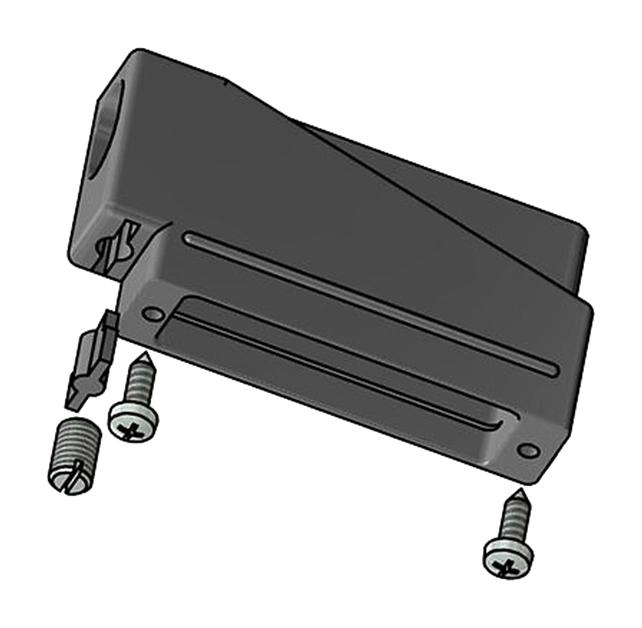 Amphenol Conec 165X10389XE D Sub Backshell DE 180&deg; Nylon 6.6 (Polyamide 6.6) Body New