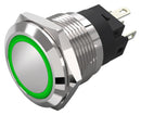 EAO 82-5551.1133 Vandal Resistant Switch 82 Series 19 mm Spdt Momentary Round Flat
