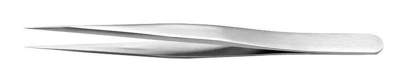 IDEAL-TEK 3C.NC Tweezer, Precision, Straight, Pointed, Nickel Chrome Molybdenum Alloy, 110 mm