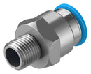 Festo QS-1/4-12 Pneumatic Fitting Push-In R1/4 14 bar 12 mm Brass QS
