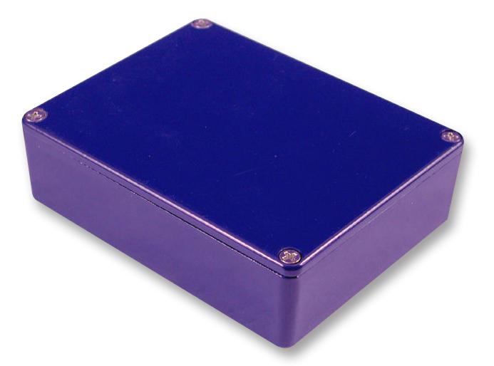 HAMMOND 1590BCB Metal Enclosure, Diecast, Stomp Box, IP54, Instrument, Aluminium, IP54, NEMA 12K, 112 mm, 60 mm