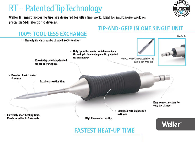 Weller RTM 036 S MS Soldering TIP Chisel 3.6MM