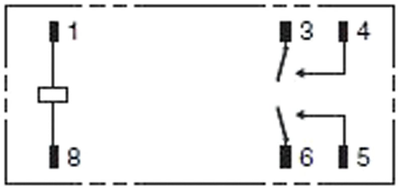 Omron G2RL-2A DC12 G2RL-2A DC12 General Purpose Relay G2RL Series Power Non Latching DPST-NO 12 VDC 8 A