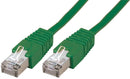 PRO Signal PSG91675 Ethernet Cable STP Cat5e 2 m 6.6 ft RJ45 Plug to Green