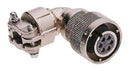 ITT Cannon CA08COME10SL-4PB CA08COME10SL-4PB Circular Connector CA-COM-B Right Angle Plug 2 Contacts Solder Pin Reverse Bayonet 10SL-4