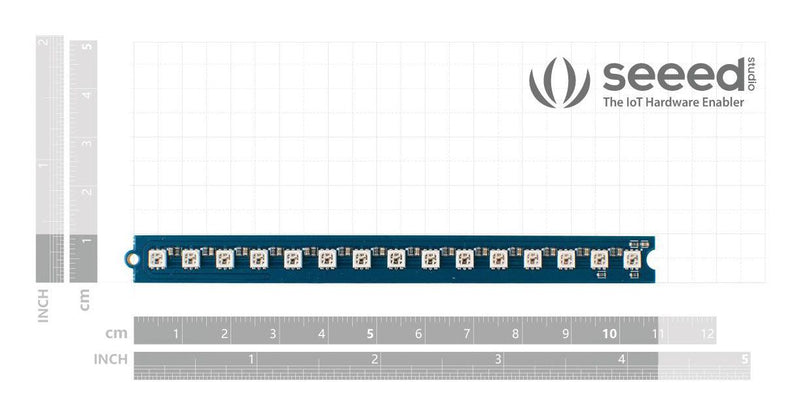 Seeed Studio 104020172 LED Stick Board RGB 3.3V / 5V 15 Arduino&nbsp;Board