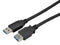 Multicomp MC002724 USB Cable Type A Plug Receptacle 1.83 m 6 ft 2.0 Black