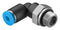 Festo QSL-G1/8-4 Pneumatic Fitting Push-In L-Fitting G1/8 14 bar 4 mm PBT (Polybutylene Terephthalate) QSL