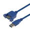 L-COM UPMAA-30-03M USB Cable Type A Plug to Receptacle 300 mm 11.8 " 3.0 Blue New