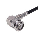 HUBER+SUHNER 16_TNC-50-3-18/133_NE RF / Coaxial Connector TNC Right Angle Plug Crimp 50 ohm