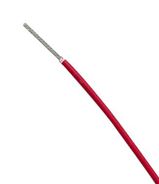 Raychem - TE Connectivity 99M0111-24-2 Wire Polyester Red 24 AWG 0.2 mm&Acirc;&sup2; 328 ft 100 m