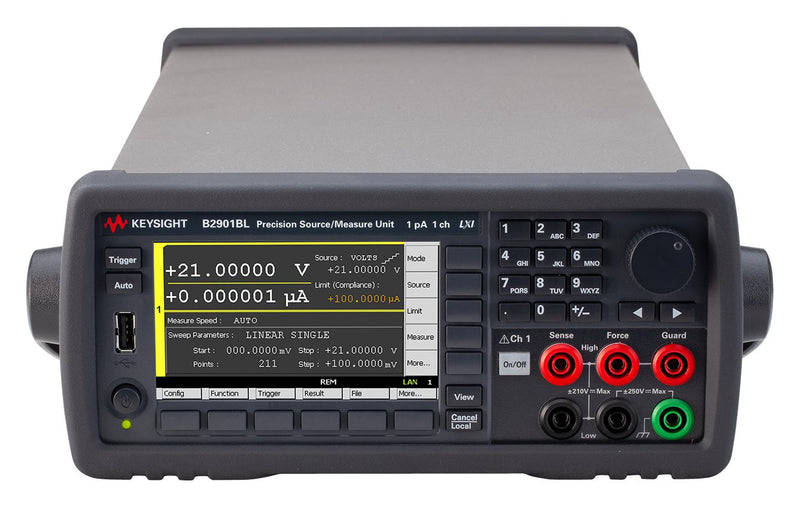 Keysight Technologies B2901BL Source Measure Unit SMU Precision 1-Channel 21V 1.5A 1pA Resolution