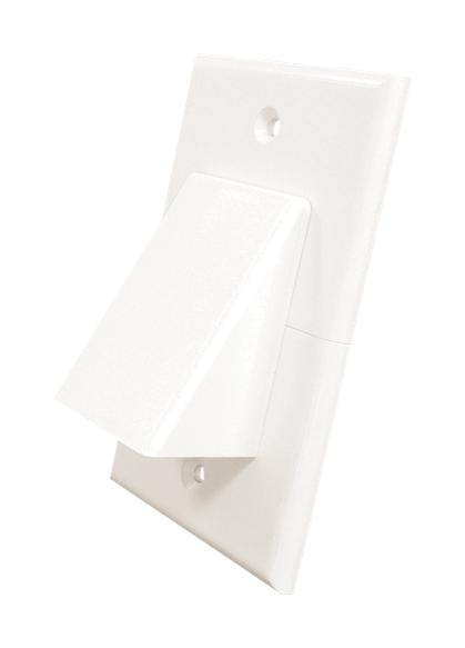 Midlite Products 1GCV-WH 1 Gang Wall Plate W/ Screw White