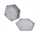 Camdenboss CBHEX1-15-GY CBHEX1-15-GY Plastic Enclosure Hex-Box IoT ABS 45 mm 130 146 IP30 IP40