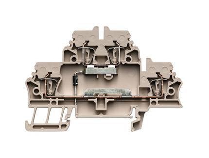 Weidmuller 1690020000 DIN Rail Terminal Block 4POS 14AWG
