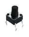 Schurter 1301.9301 Tactile Switch LPH Series Top Actuated Through Hole Round Button 160 gf 50mA at 12VDC